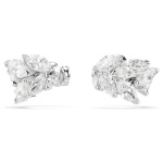 Mesmera ear cuffs Marquise cut, White, Rhodium plated